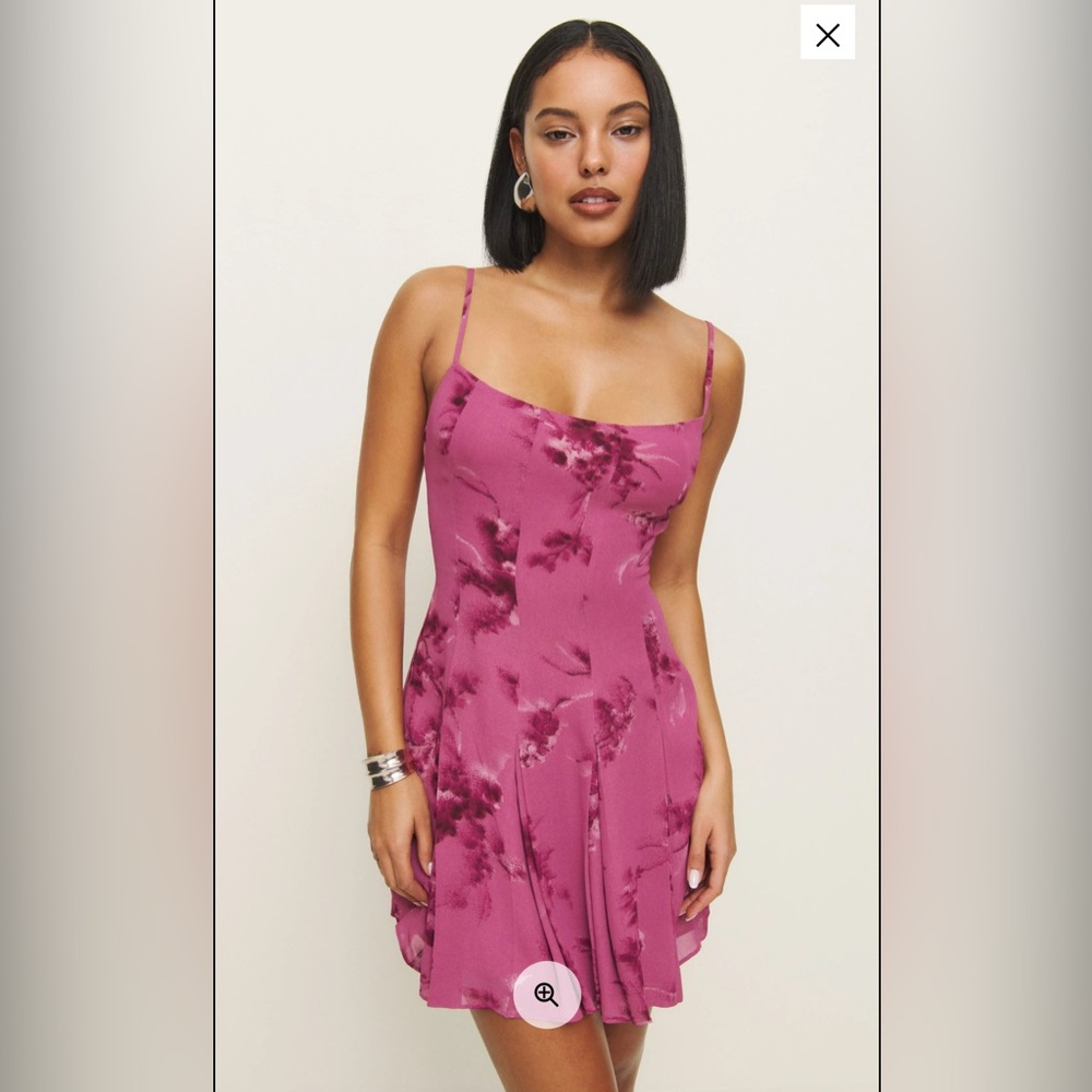 Reformation Pink Floral Dress